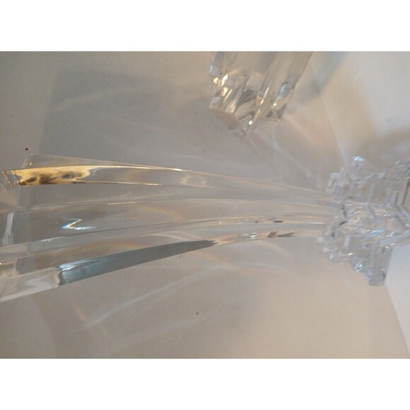 2 Vintage WMF Germany Shooting Star 24% Lead Crystal Multi Tier Candle Holder 8' - Picture 7 of 16
